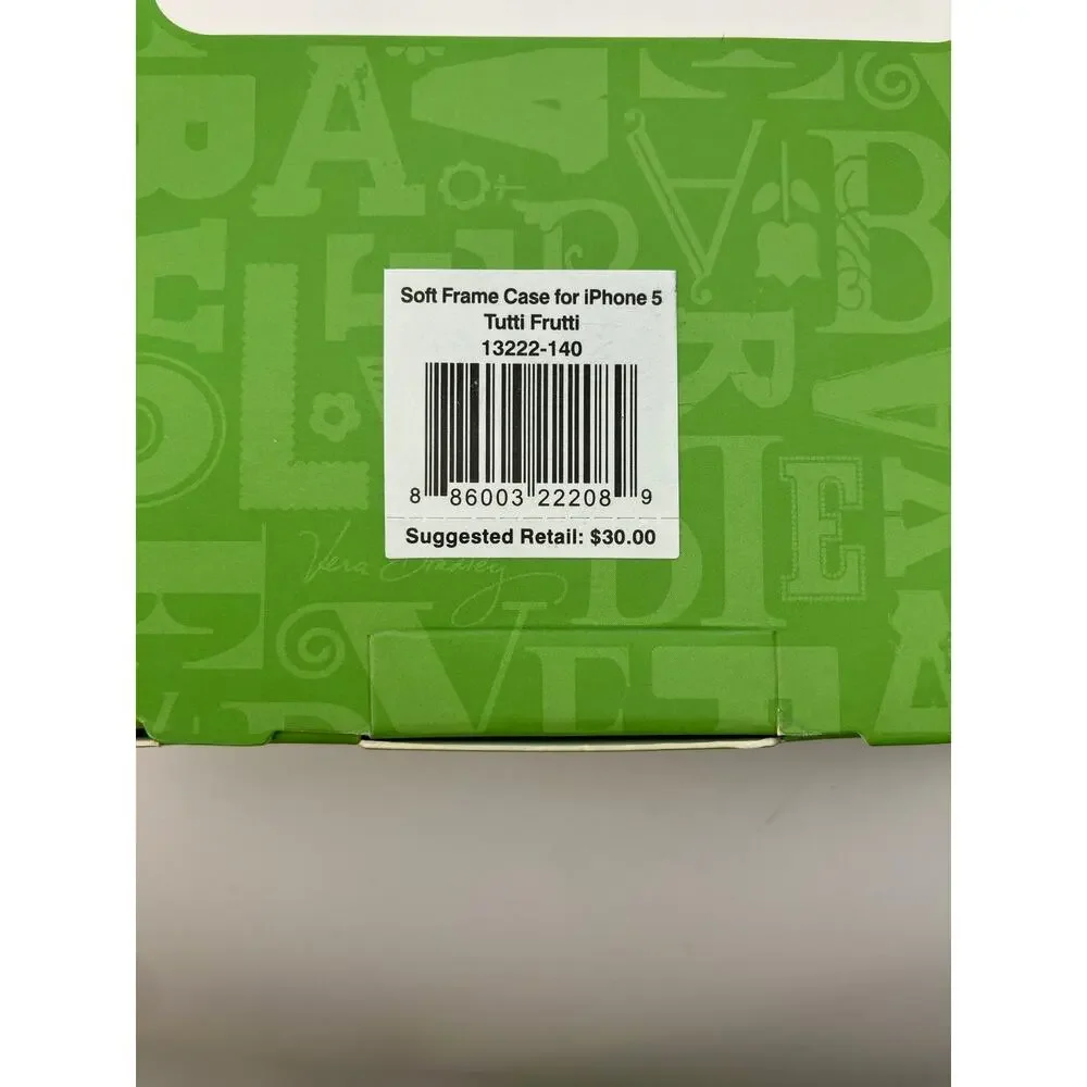 Vera Bradley iPhone 5 Soft Frame‎ Case Tutti Frutti Floral Design New in Box3
